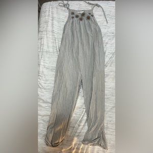 THE GREAT. striped jumpsuit